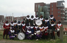 groepsfoto van de Pepernotenband in Scheveningen